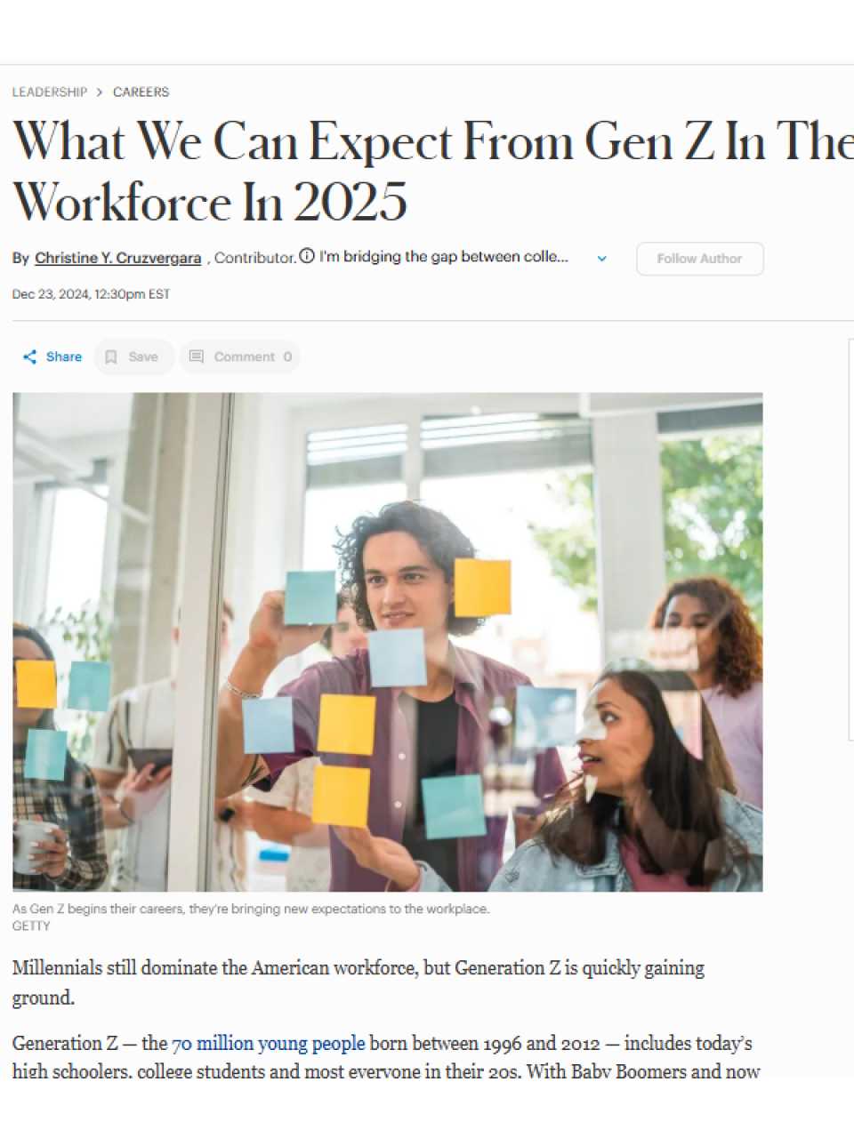 What We Can Expect From Gen Z In The Workforce In 2025